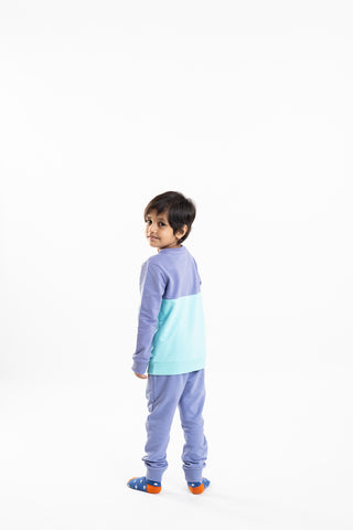 Color Play Sweatshirt in Blue