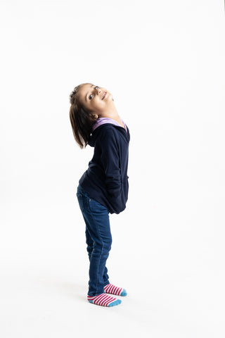 Happy Hoodie in Navy Blue - Unisex