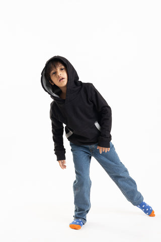 Color Pop Hoodie in Black - Unisex