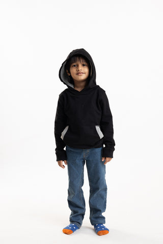 Color Pop Hoodie in Black - Unisex