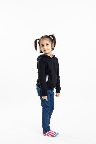 Color Pop Hoodie in Black - Unisex