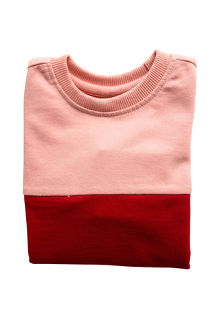 Color Play Sweatshirt in Red
