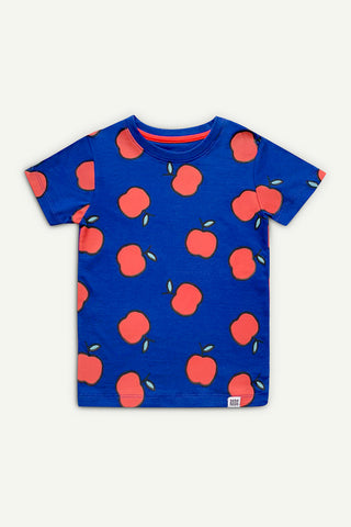 Fruit Buddy T-Shirt and Shorts Set in Cobalt Blue and Red - Unisex