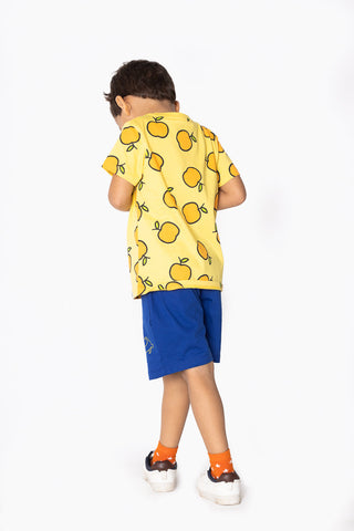 Fruit Buddy T-Shirt and Shorts Set in Buttercup Yellow - Unisex