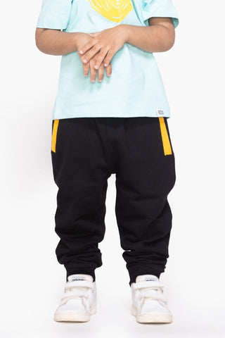 Color Pocket Joggers in Black - Unisex