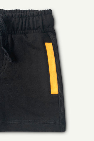 Color Pocket Shorts in Black - Unisex