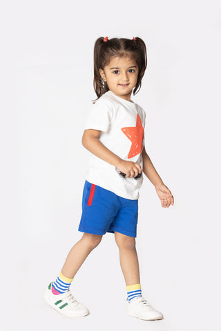 Color Pocket Shorts in Cobalt Blue - Unisex