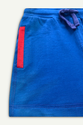 Color Pocket Shorts in Cobalt Blue - Unisex