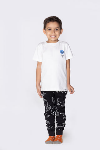 Doodle-Poodle Joggers in Black - Unisex