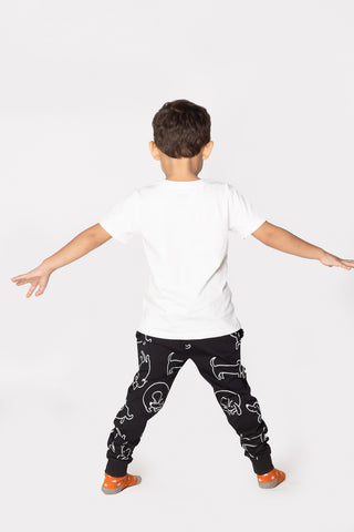 Doodle-Poodle Joggers in Black - Unisex