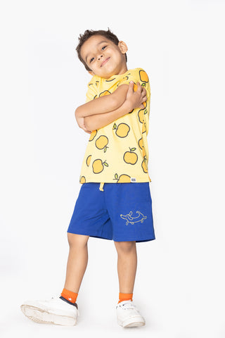 Doodle-Poodle Shorts in Cobalt Blue - Unisex