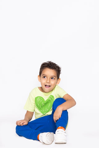 Heart T-Shirt in Sharp Green - Unisex