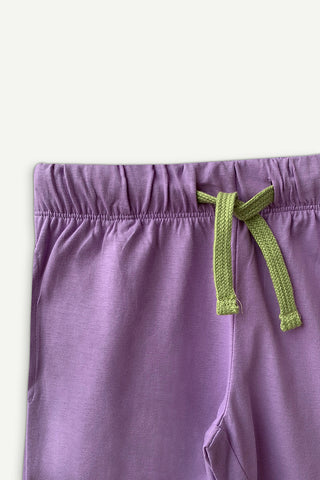 Smiling Shapes Shorts in Lavender - Unisex